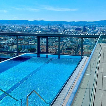 Panorama Sky Apartment I Rooftop Pool I Metro Station Vienne Extérieur photo