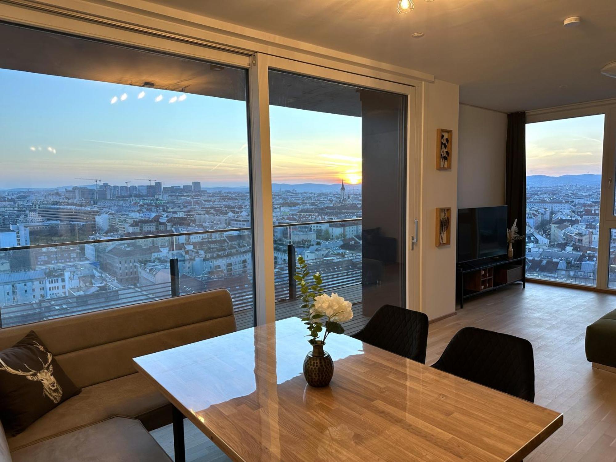 Panorama Sky Apartment I Rooftop Pool I Metro Station Vienne Extérieur photo